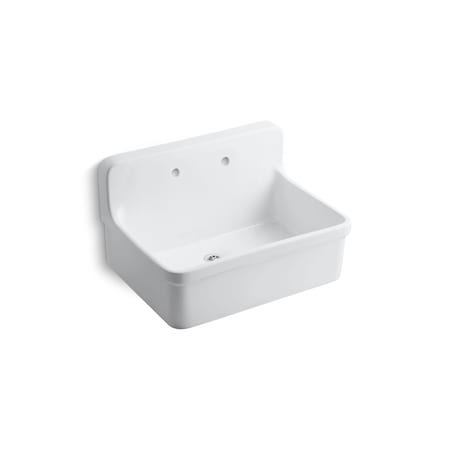 Gilford Scrub-Up/Plaster Sink With T, Wall Mounted Mount, 2 Hole MPN:12787-0