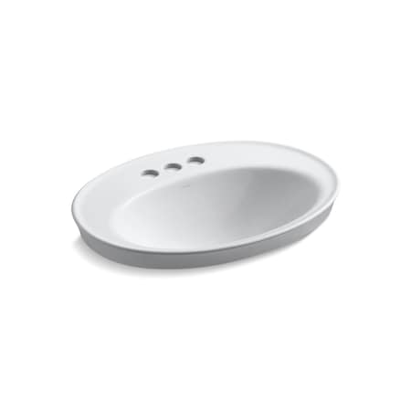 Serif Self-Rimming Lavatory With 4