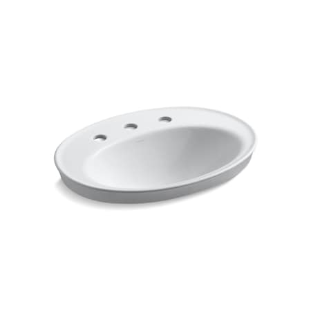 Serif Self-Rimming Lavatory With 8