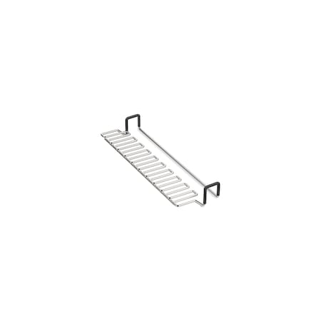 6 in W x 16-1/2 in L x 3 in H, Stainless Steel, Saddle Utility Rack MPN:6434-ST