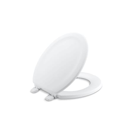 Stonewood Round-Front Toilet Seat Compression-molded wood, Round, White MPN:4648-0