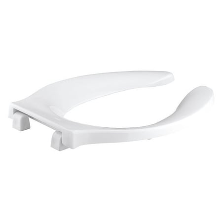 Toilet Seat Without Cover, Check Hinge, Elongated, White MPN:K-4731-C-0