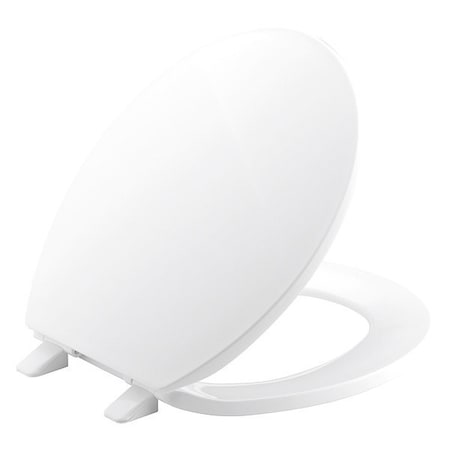 Toilet Seat With Cover, Quick Release Hinge, Round, White MPN:K-4775-0