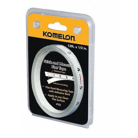 12 ft. Adhesive Tape Measure, 1/2