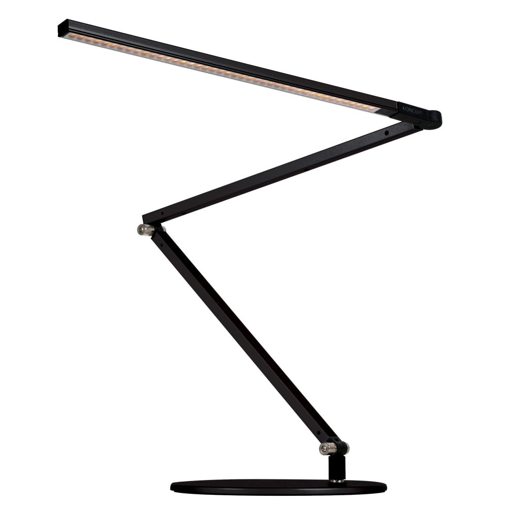 Koncept Z-Bar LED Desk Lamp, 16-7/16inH, Metallic Black MPN:AR3000-WD-MBK-DSK