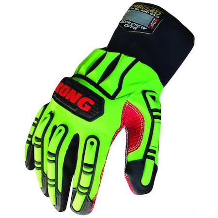 Medium Green Neoprene Slip-On Cuff Impact Gloves MPN:KDC5-03-M