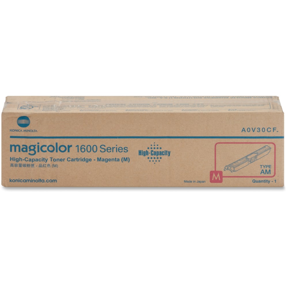 Konica Minolta Original Toner Cartridge - Laser - High Yield - 2500 Pages - Magenta - 1 Each MPN:A0V30CF