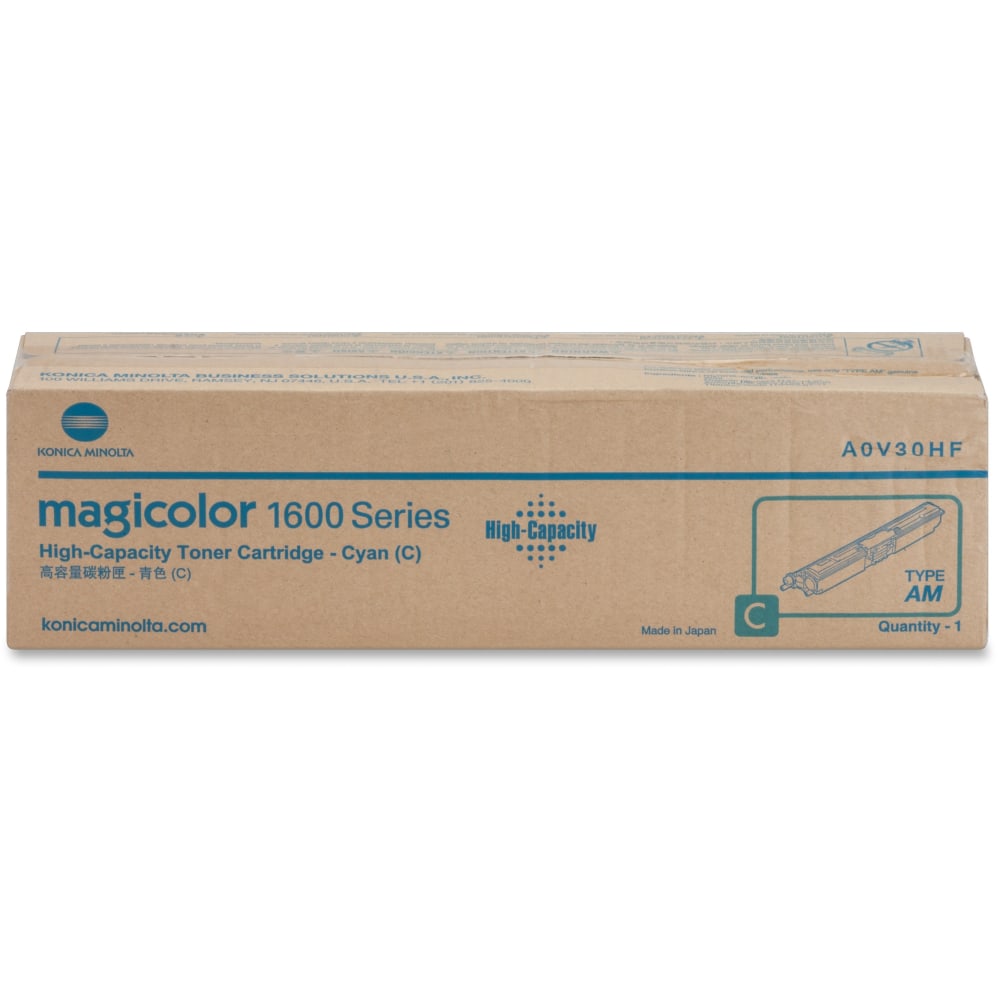 Konica Minolta Original Toner Cartridge - Laser - High Yield - 2500 Pages - Cyan - 1 Each MPN:A0V30HF