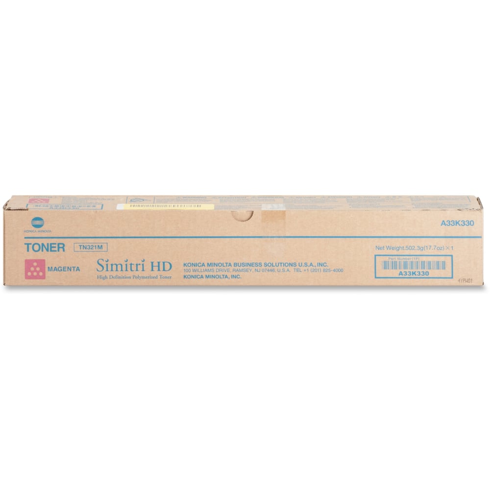 Konica Minolta Original Toner Cartridge - Laser - 25000 Pages - Magenta - 1 Each MPN:TN321M