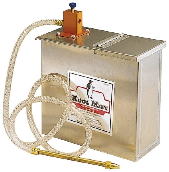 Tank Mist Coolant System: 4.9 gal Stainless Steel Tank, 2 Outlet MPN:352N