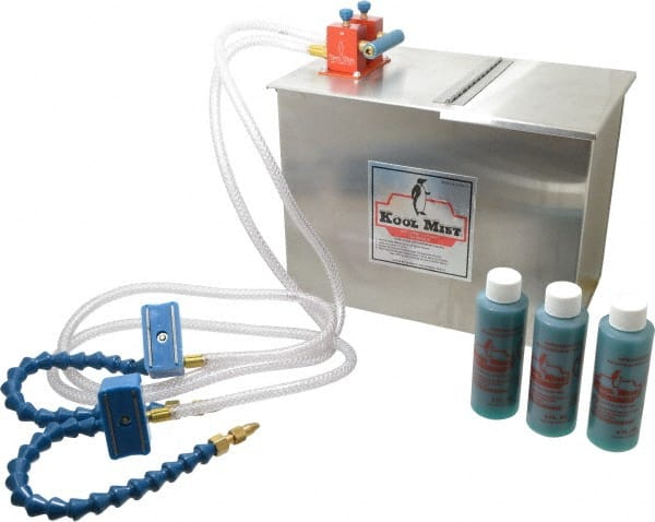 Tank Mist Coolant System: 4.9 gal Stainless Steel Tank, 2 Outlet MPN:352NF12