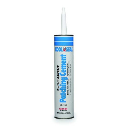 Acrylic Patching Cement, 10.5 oz, Cartridge, White, Storm Patch MPN:KS0085100-01