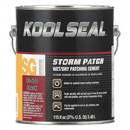 Storm Patch Wet/Dry Patching Cement Black 1GAL MPN:KS0083300-16