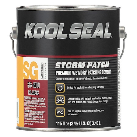 Storm Patch Premwet/Drypatching Cement BLACK1GAL MPN:KS0083600-16