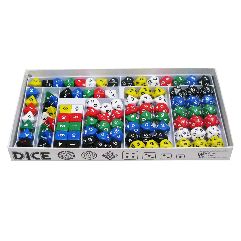 Koplow Games Sampler Set Of Opaque Polyhedra Dice, 100 Count MPN:KOP3203