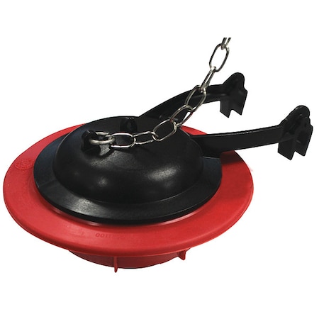 Flapper, For Use with Toto, Rubber, Red MPN:2023BP