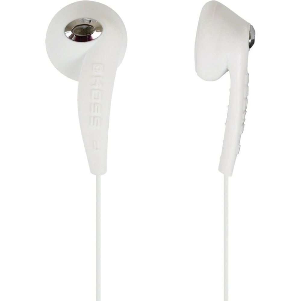 Koss JAMS Wired Earbuds, White, KE10 (Min Order Qty 6) MPN:KE10W