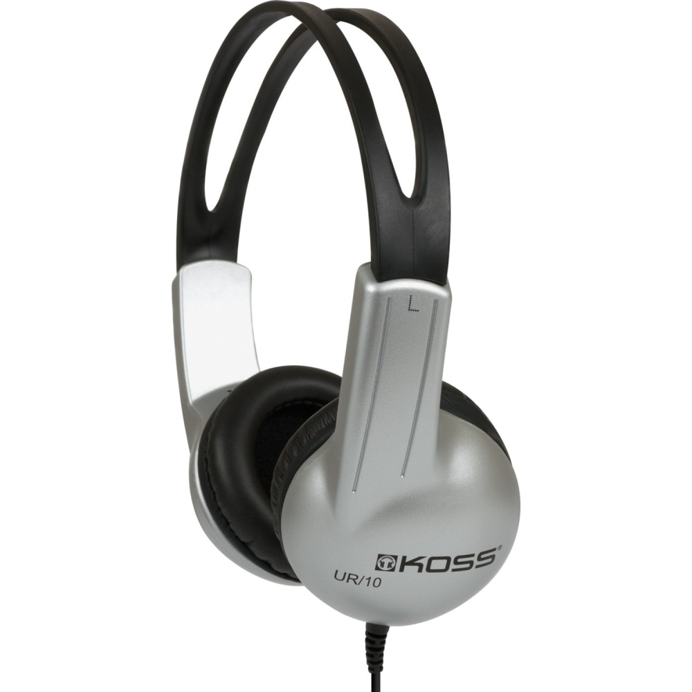 Koss UR10 HB Headphone - Stereo - Mini-phone (3.5mm) - Wired - 32 Ohm - 60 Hz to 20 kHz - Over-the-head - Binaural - Circumaural - 4 ft Cable MPN:UR10 HB