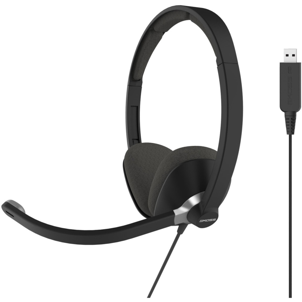 Koss CS300-USB Headsets & Gaming - Stereo - USB - Wired - 20 Hz to 20 kHz - Over-the-head - Binaural - CS300USB MPN:CS300USB