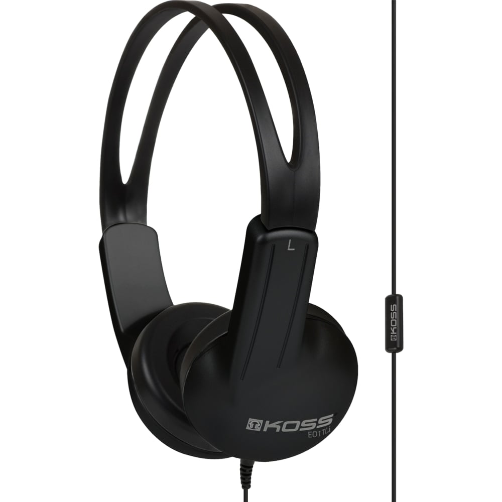 Koss On-Ear Wired Headphones with Microphone, Black, ED1TCI MPN:ED1TCI