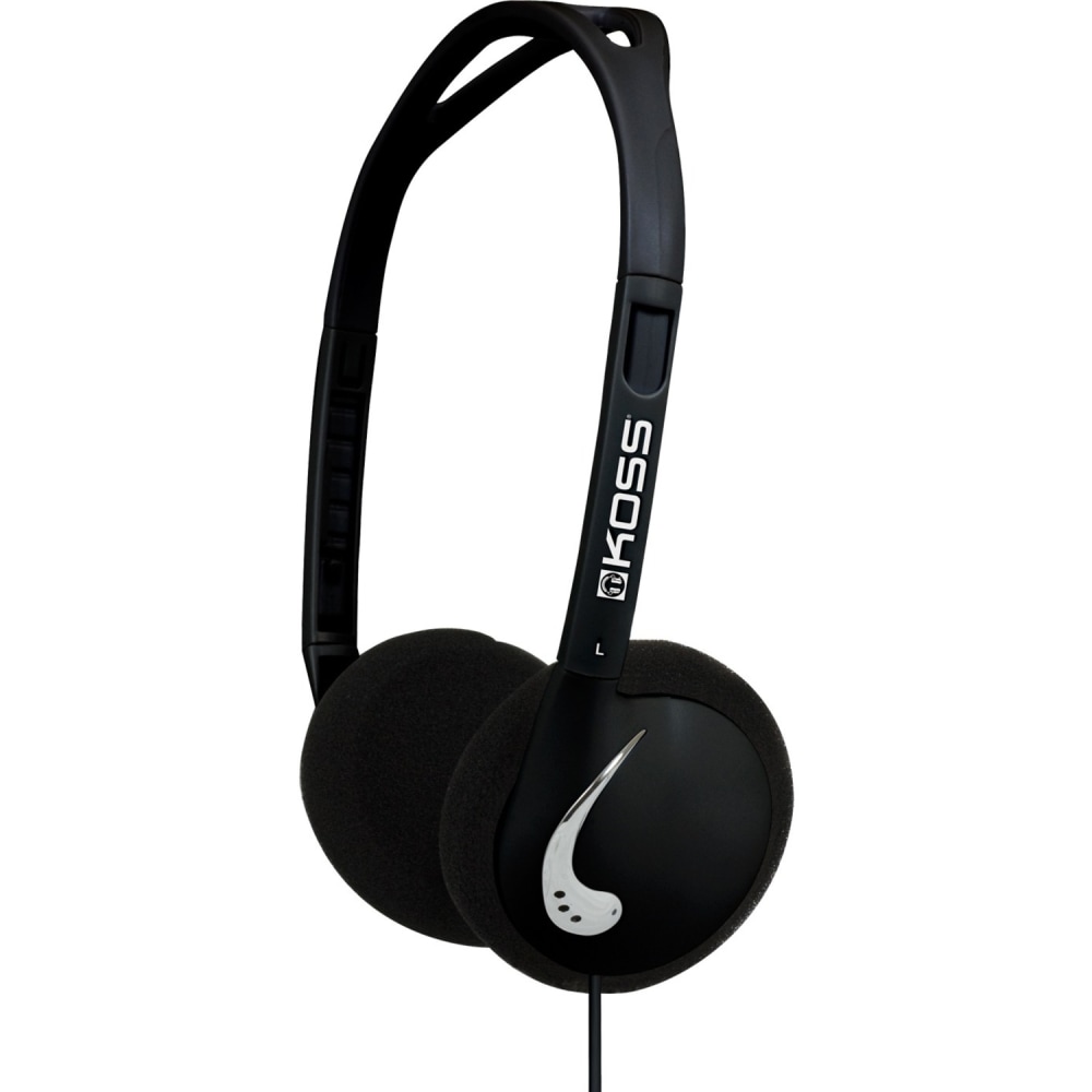 Koss KPH25 On Ear Headphones - Stereo - Mini-phone (3.5mm) - Wired - 32 Ohm - 80 Hz to 20 kHz - Over-the-head - Binaural - Supra-aural - 4 ft Cable MPN:KPH25K