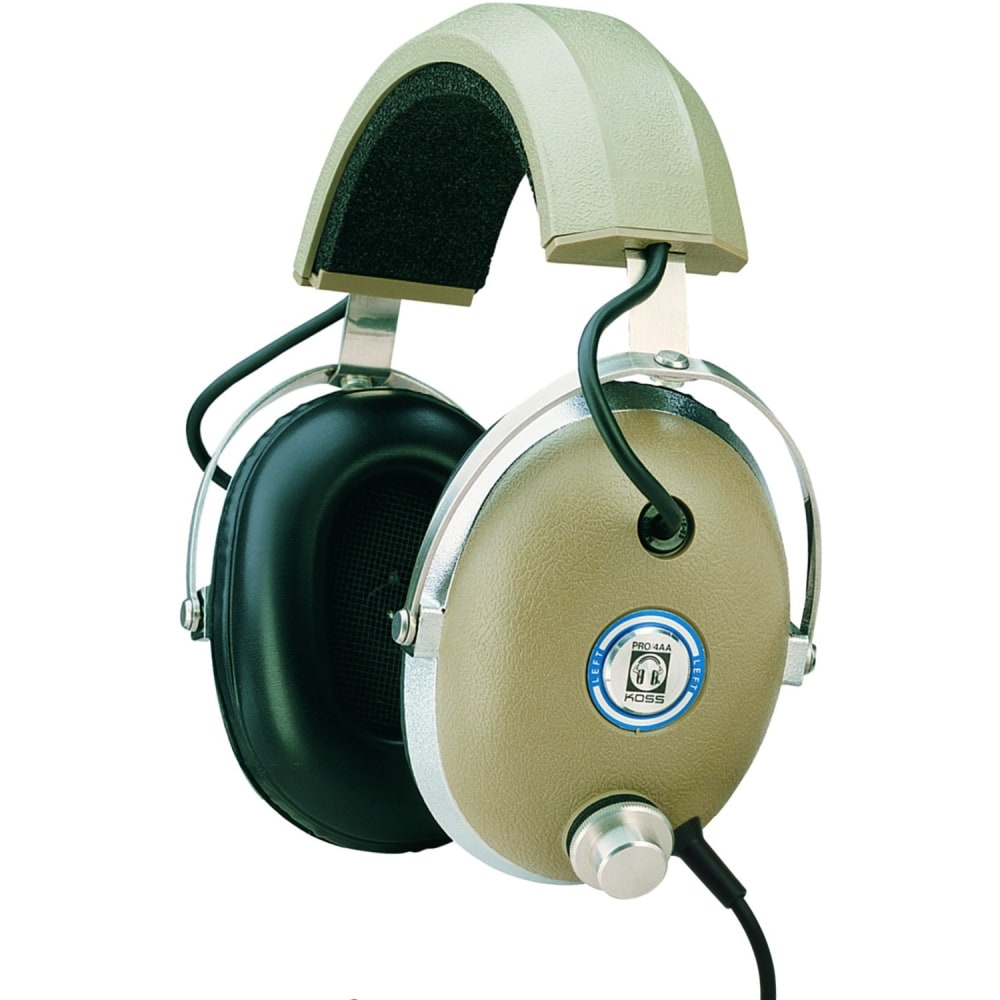 Koss Pro4AA Stereophone - Wired - 10 Hz to 25 kHz - Gold Plated Connector - Binaural - 10 ft Cable MPN:PRO4AA