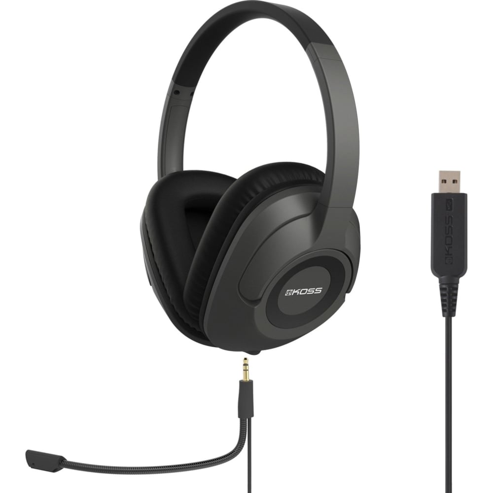 Koss SB42 USB Headset - Stereo - Wired - 20 Hz to 20 kHz - Over-the-head - Binaural - Circumaural - 8 ft Cable MPN:SB42USB