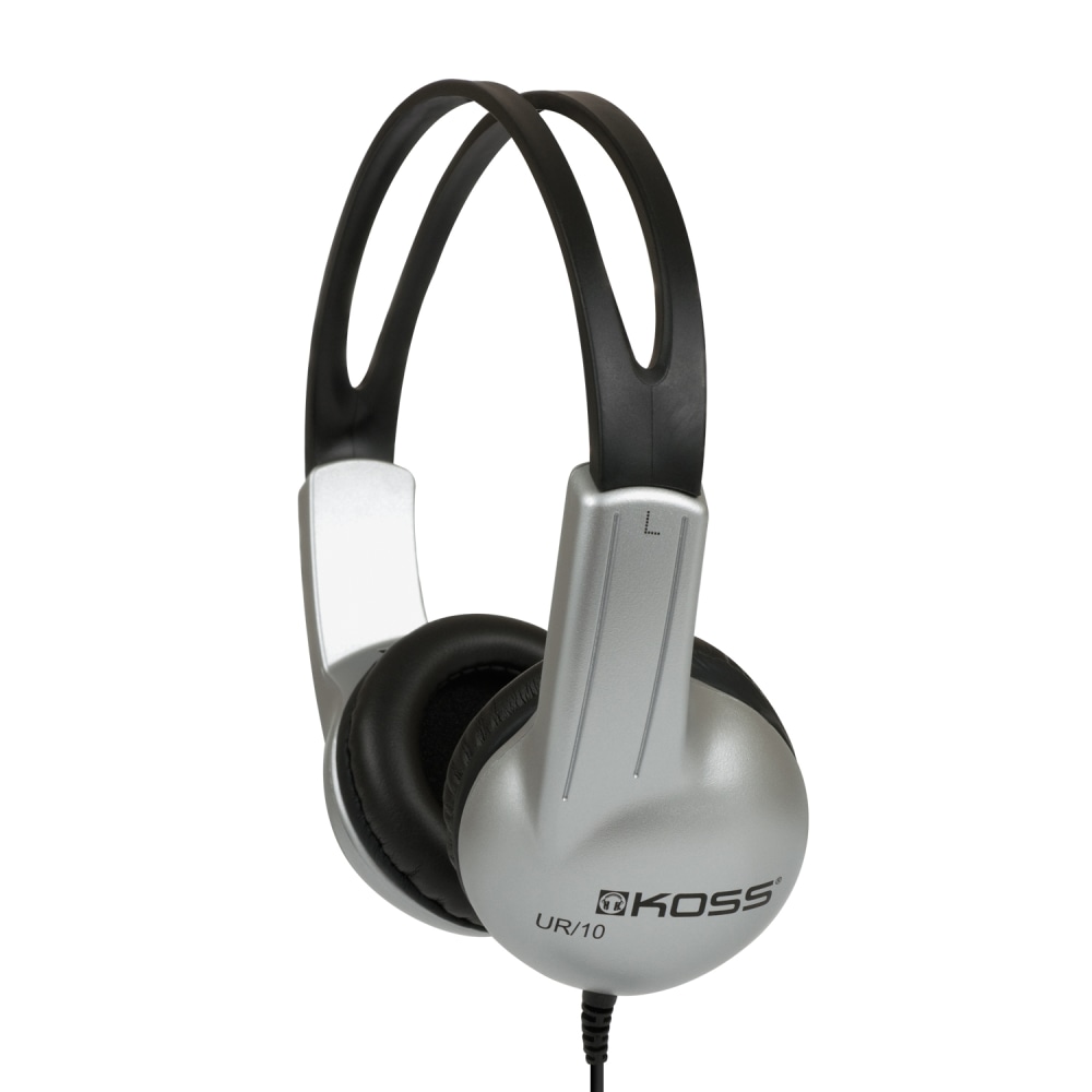 Koss UR10 Stereo Headphones, Silver MPN:UR10