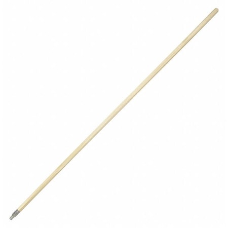 60 in Threaded Squeegee Handle, 1 in Dia, Natural, Wood MPN:CC163