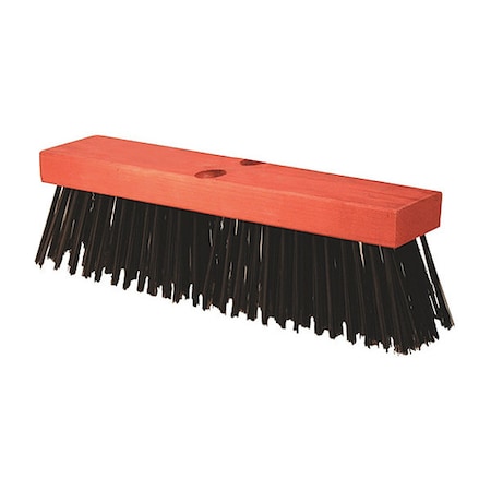 16 in x 3-1/2 in Sweep Face Street Broom, Black MPN:GG877-01