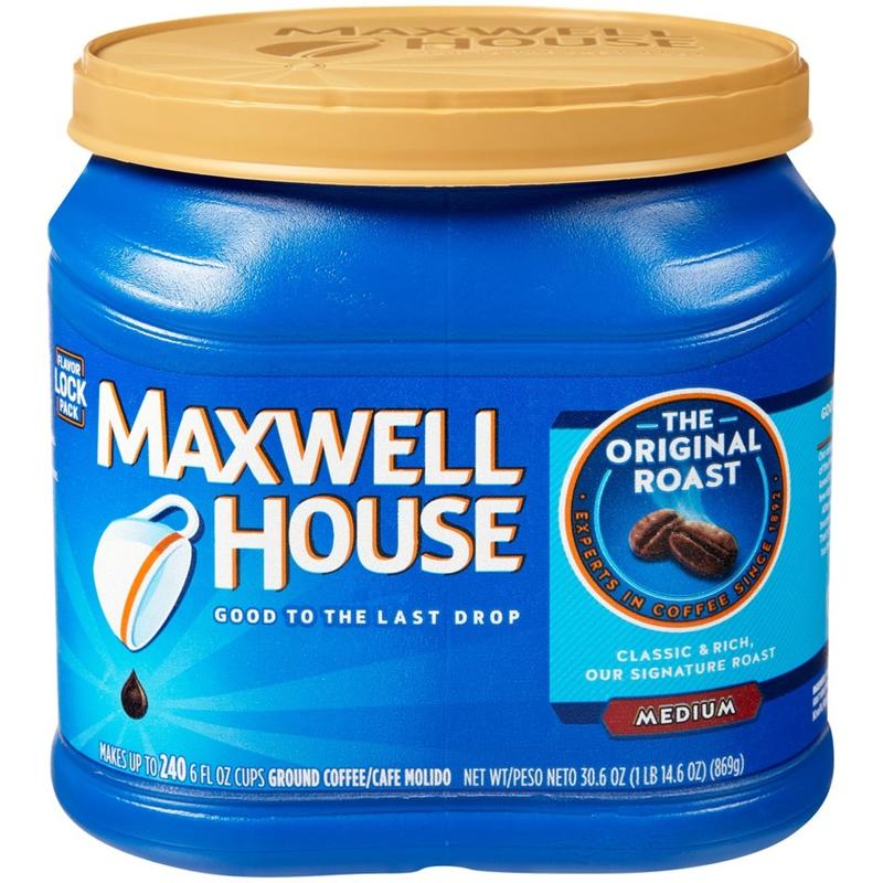Maxwell House Ground Coffee, Medium Roast, Medium Roast, 1.91 Lb Per Bag (Min Order Qty 3) MPN:4648