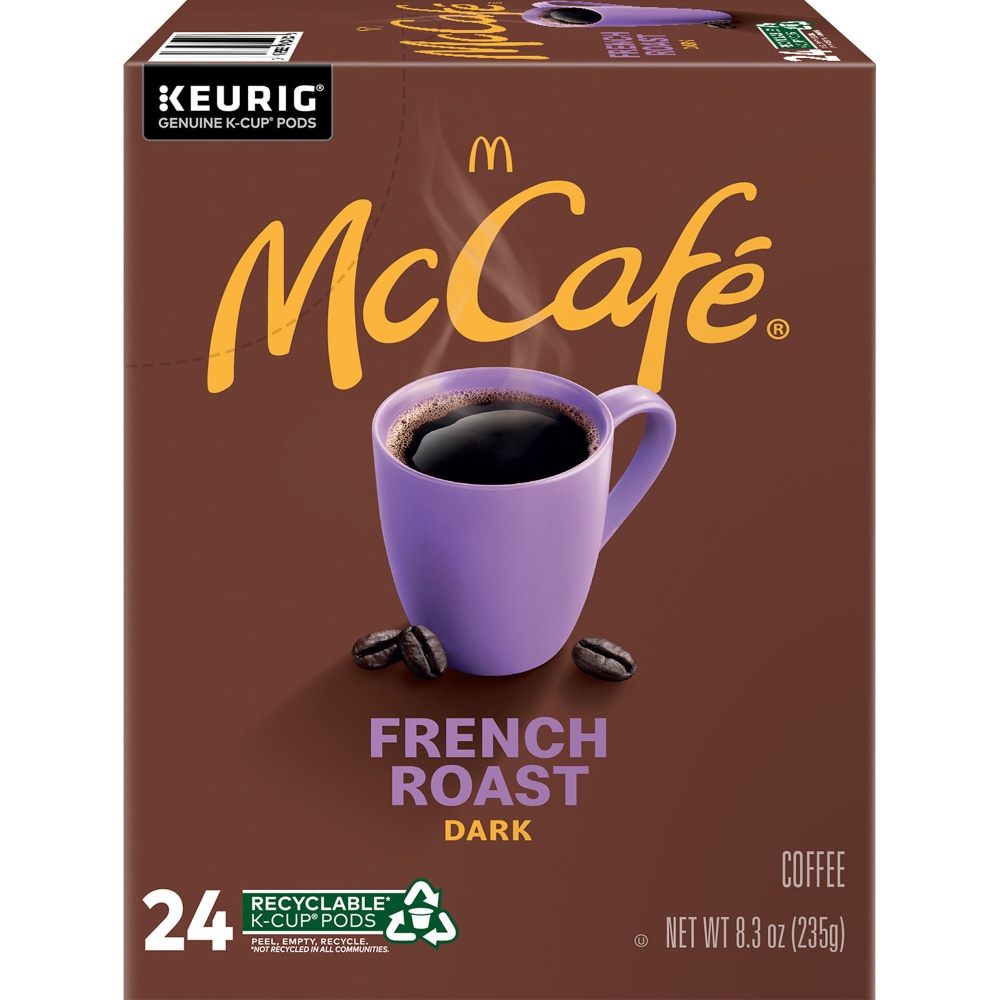 McCafe French Roast Coffee K-Cup Pods, 8.3 Oz, Box Of 24 Pods MPN:8042