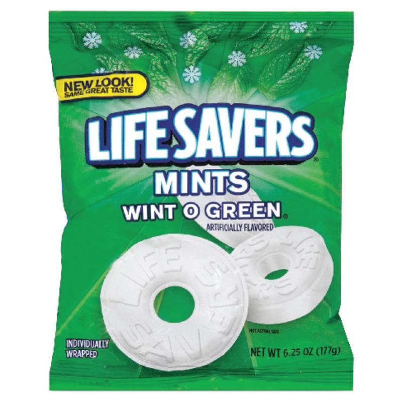 Life Savers Wint-O-Green Mints, 6.25 Oz Bag (Min Order Qty 19) MPN:11649
