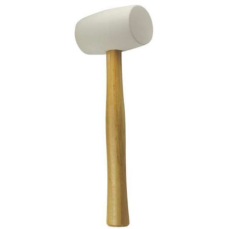 32 oz. Rubber Mallet, Non-Marring, 2 1/1 in Face Dia., 13 3/4 in L Wood Handle MPN:FC551