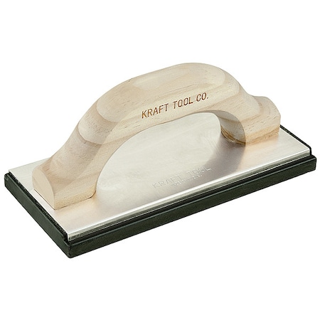 Molded Rubber Float, 10inx4in, Wood Handle MPN:PL398