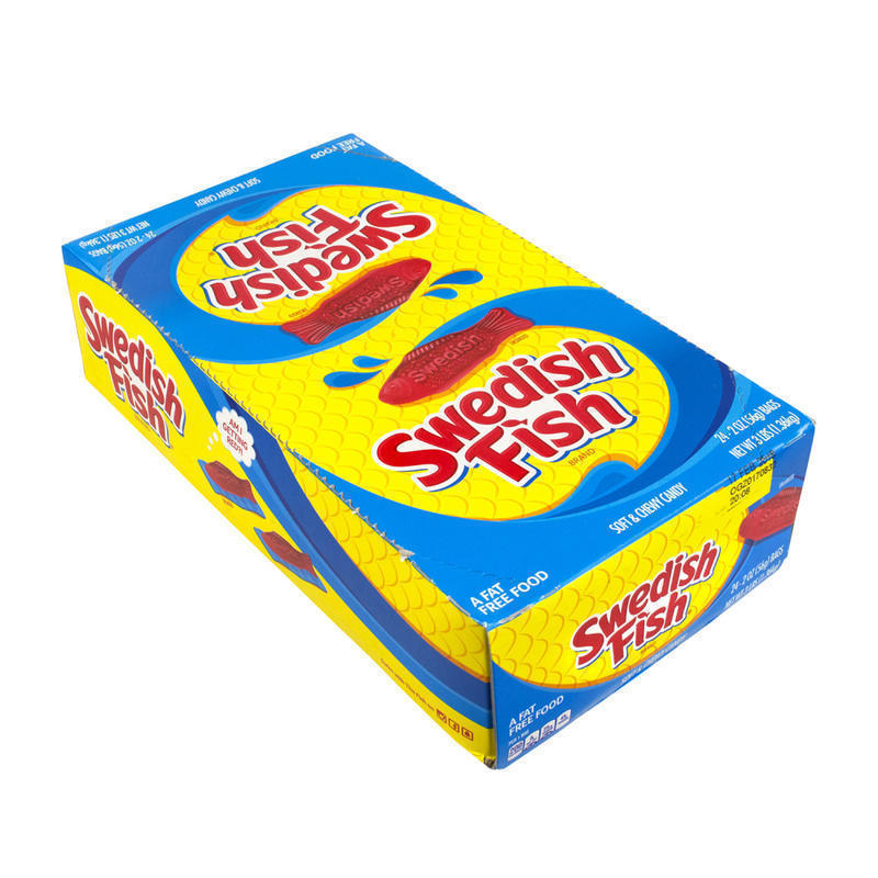 Swedish Fish, 2 Oz, Box Of 24 Packs MPN:1236