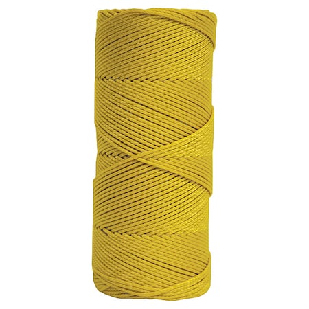 Masons Line, 500 ft, Braided Nylon, Yellow MPN:BC342