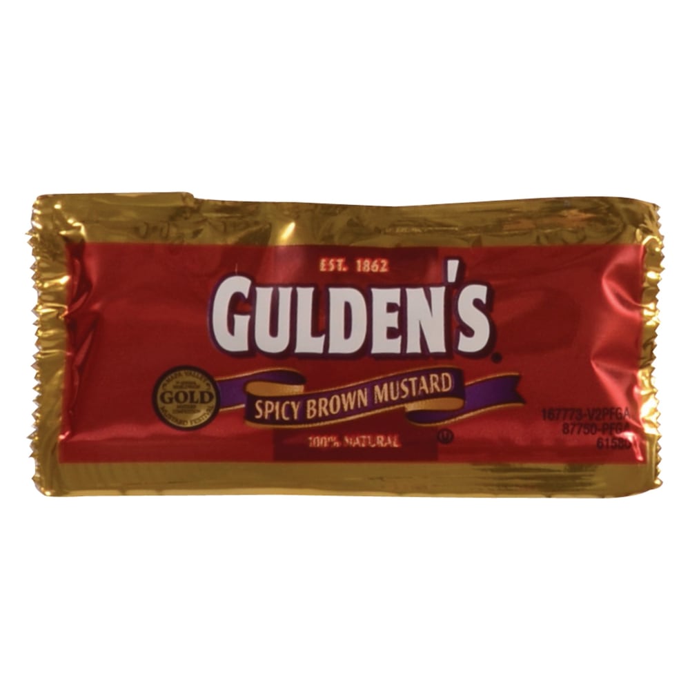 Guldens Single Serve Spicy Brown Mustard, 0.32 Oz, Case Of 500 Packets MPN:10013000713228