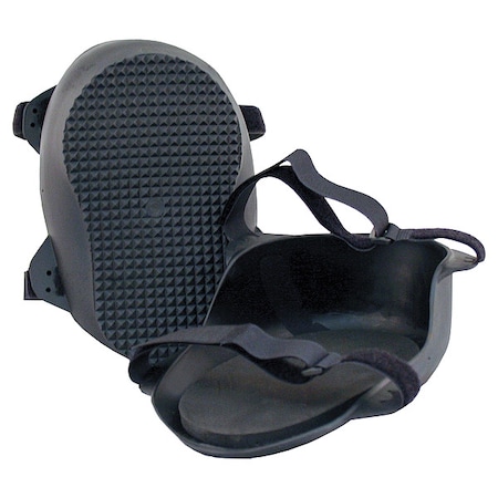 Knee Pad, Hard Shell, Rubber Pad, Rubber Cap, hook-and-loop Closure, 2 Straps, Black, Universal MPN:WL070
