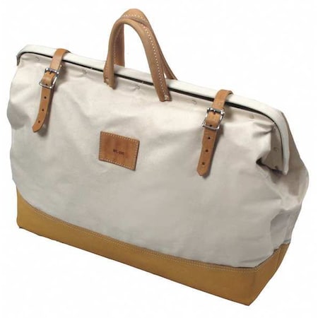 Tool Bag, Brown, White, Canvas, 1 Pockets MPN:WL200