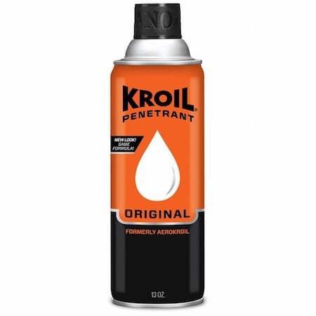 Penetrating Lubricant, 13 oz, Aerosol Spray Can, Petroleum Distillates Base, 270 Degrees F Max Op Temp, Not Rated, Red MPN:KS132C