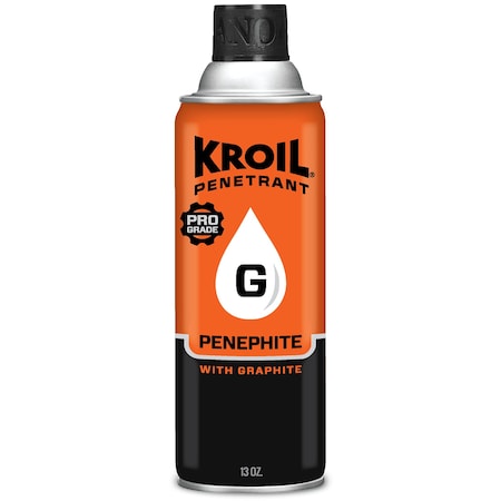 Penetrant, 13 oz, Aerosol Spray Can, Petroleum Distillates Base, 120 Degrees F Max Op Temp, H2-No Food Contact, Black MPN:PH132C