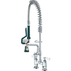 Krowne 18-408L - Royal Series Deck Mount Space Saver Pre-Rinse w/ Add-On Faucet 8
