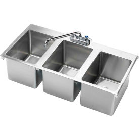 Krowne® HS-3819 Three Compartment Drop-In Hand Sink 36