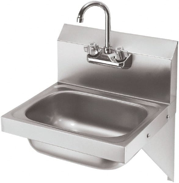 Hand Sink with Side Support: 304 Stainless Steel MPN:HS-10