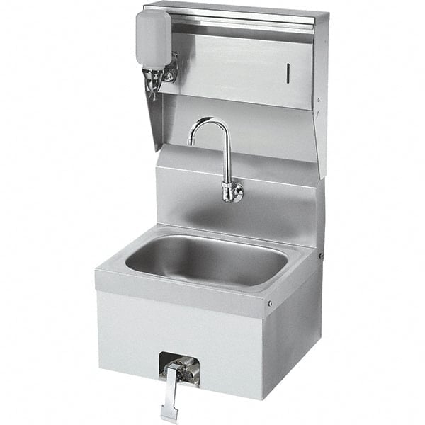 Hand Sink: Knee Valve Faucet, 304 Stainless Steel MPN:HS-16