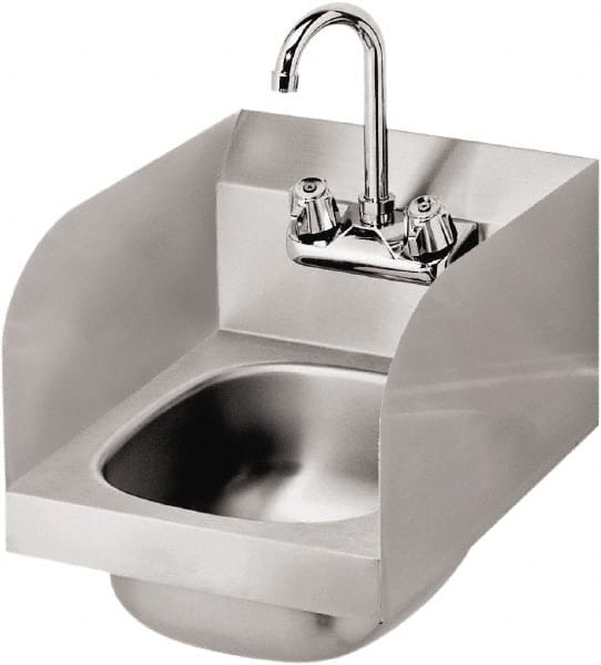 Hand Sink with Side Support: 304 Stainless Steel MPN:HS-30L
