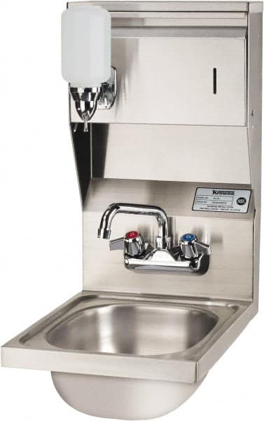 Hand Sink with Soap & Towel Dispenser: 304 Stainless Steel MPN:HS-31