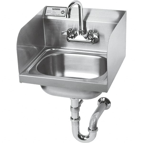 Hand Sink with Side Support: 304 Stainless Steel MPN:HS-5
