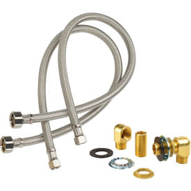 Krowne Royal Series Flexible Water Line Kit with Heavy Duty Wall Mounting Kit 21-193L